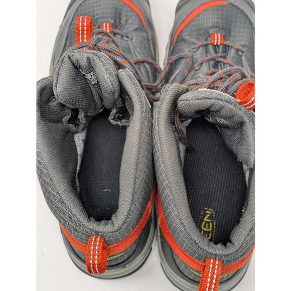KEEN Marshall Mid Mens Size 11.5 Gray Orange Hiking Waterproof Boots Shoes - Picture 7 of 8